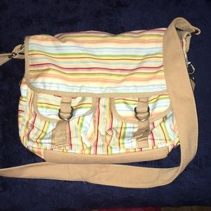 NWOT Fossil Canvas Cross-body Bag